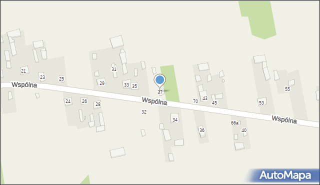 Guzew, Wspólna, 37, mapa Guzew