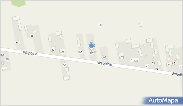 Guzew, Wspólna, 67, mapa Guzew