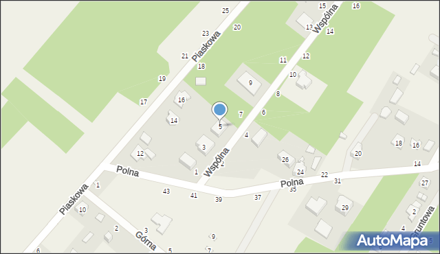 Helenów, Wspólna, 5, mapa Helenów