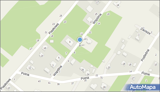 Helenów, Wspólna, 8, mapa Helenów