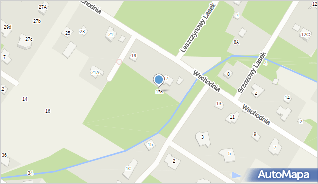 Henryków-Urocze, Wschodnia, 17a, mapa Henryków-Urocze