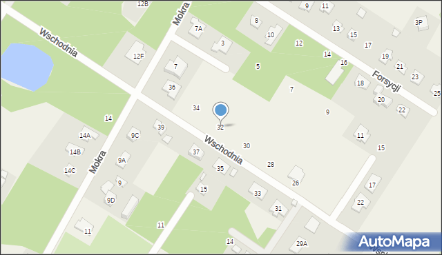 Henryków-Urocze, Wschodnia, 32, mapa Henryków-Urocze