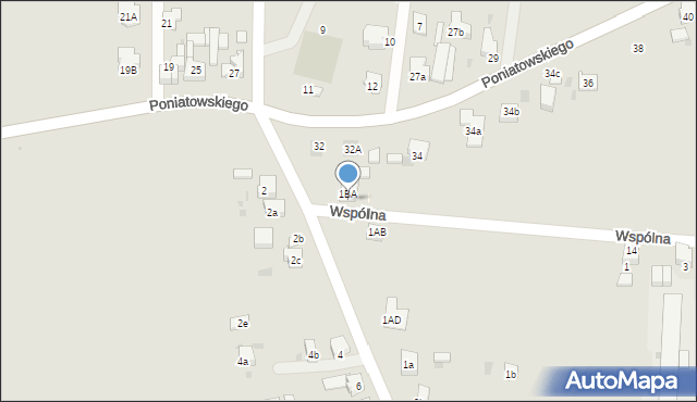 Imielin, Wspólna, 1, mapa Imielin