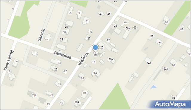 Jachranka, Wspólna, 18, mapa Jachranka