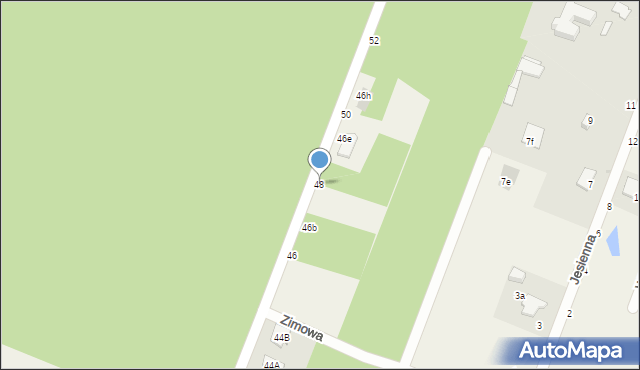 Jachranka, Wspólna, 48, mapa Jachranka