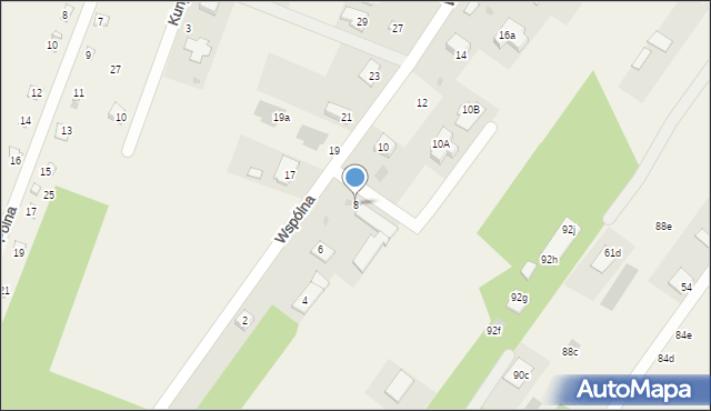 Jachranka, Wspólna, 8, mapa Jachranka