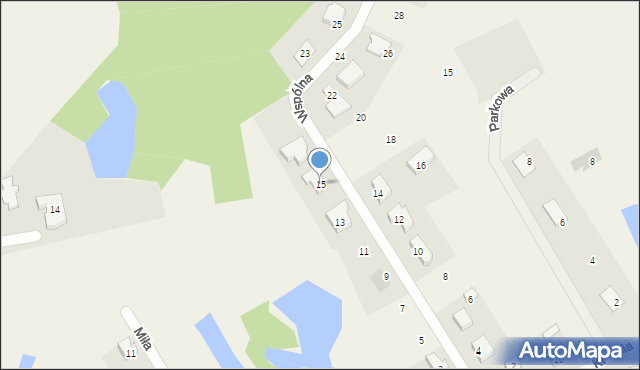 Jagatowo, Wspólna, 15, mapa Jagatowo