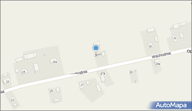 Jaksice, Wschodnia, 28, mapa Jaksice