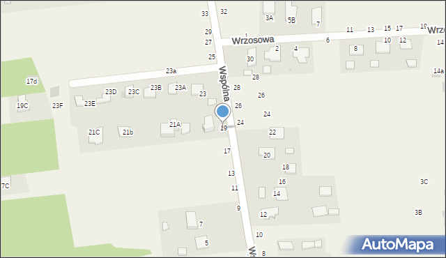 Jastkowice, Wspólna, 19, mapa Jastkowice