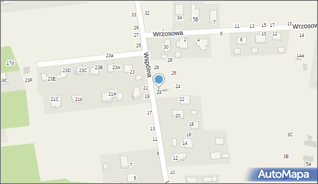 Jastkowice, Wspólna, 24, mapa Jastkowice