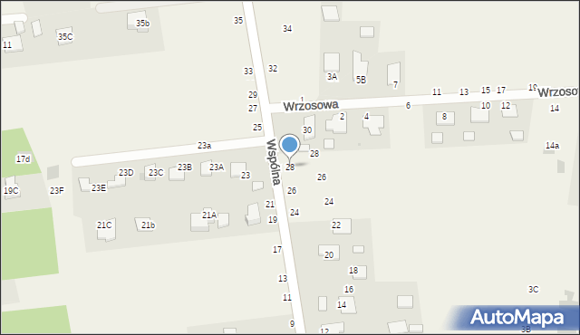 Jastkowice, Wspólna, 28, mapa Jastkowice