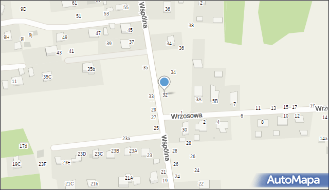 Jastkowice, Wspólna, 32, mapa Jastkowice