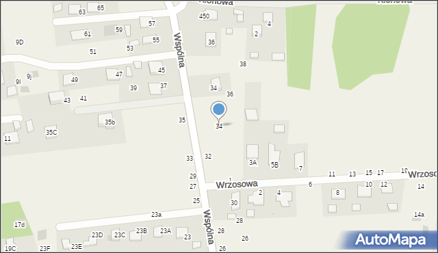 Jastkowice, Wspólna, 34, mapa Jastkowice