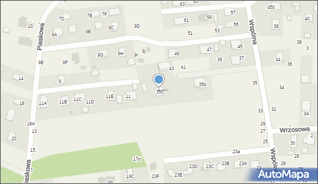 Jastkowice, Wspólna, 35C, mapa Jastkowice