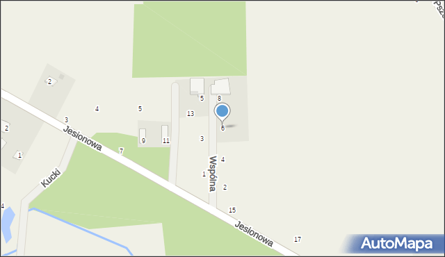 Jastrzębnik, Wspólna, 6, mapa Jastrzębnik