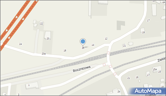 Jawczyce, Wspólna Droga, 16, mapa Jawczyce