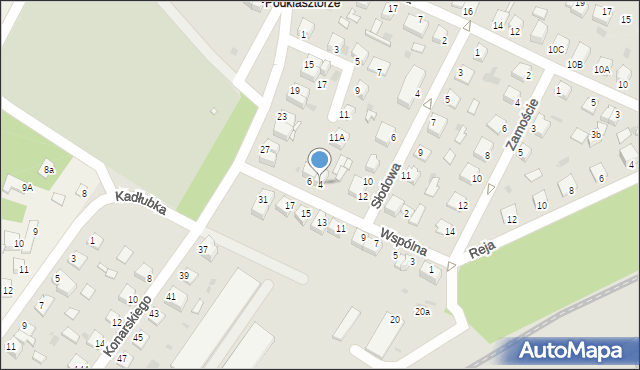 Jędrzejów, Wspólna, 4, mapa Jędrzejów