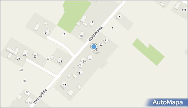 Jerzmanowice, Wschodnia, 15, mapa Jerzmanowice