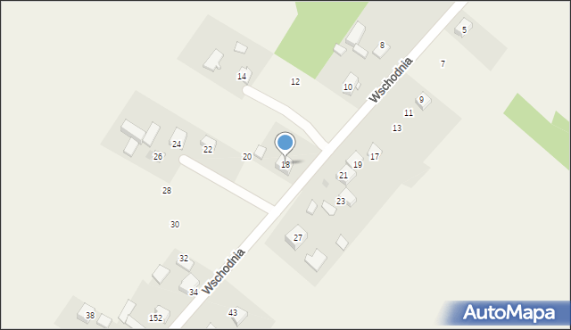 Jerzmanowice, Wschodnia, 18, mapa Jerzmanowice
