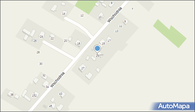 Jerzmanowice, Wschodnia, 23, mapa Jerzmanowice