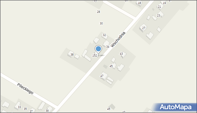 Jerzmanowice, Wschodnia, 36, mapa Jerzmanowice