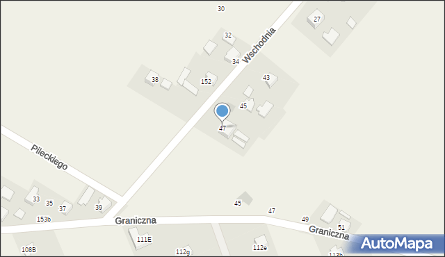 Jerzmanowice, Wschodnia, 47, mapa Jerzmanowice