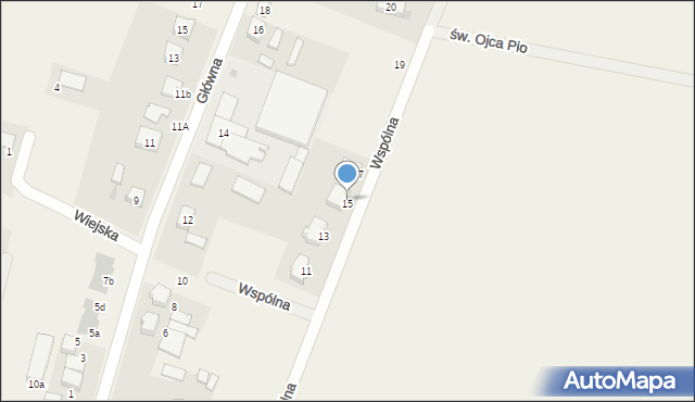 Jeszkowice, Wspólna, 15, mapa Jeszkowice