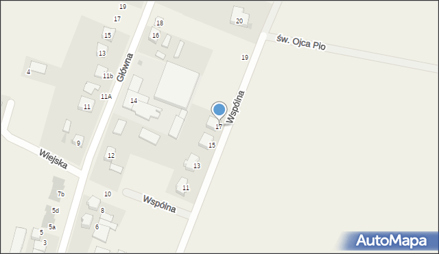 Jeszkowice, Wspólna, 17, mapa Jeszkowice