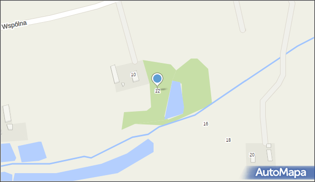 Jeżewice, Wspólna, 12, mapa Jeżewice