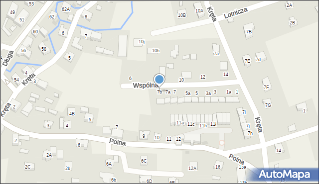 Jeżów Sudecki, Wspólna, 7b, mapa Jeżów Sudecki