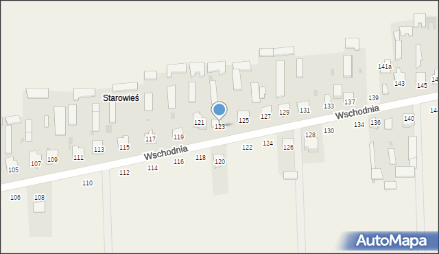 Kąkolewnica, Wschodnia, 123, mapa Kąkolewnica