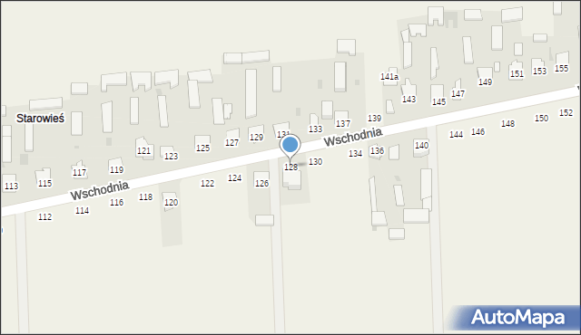 Kąkolewnica, Wschodnia, 128, mapa Kąkolewnica