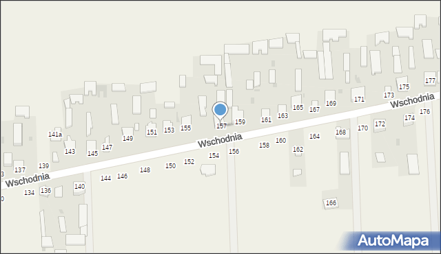 Kąkolewnica, Wschodnia, 157, mapa Kąkolewnica