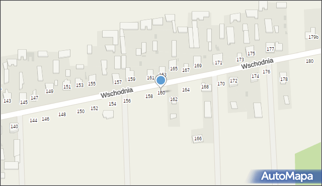 Kąkolewnica, Wschodnia, 160, mapa Kąkolewnica