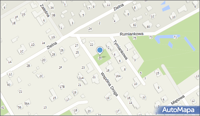 Kamionka, Wspólna Droga, 20, mapa Kamionka