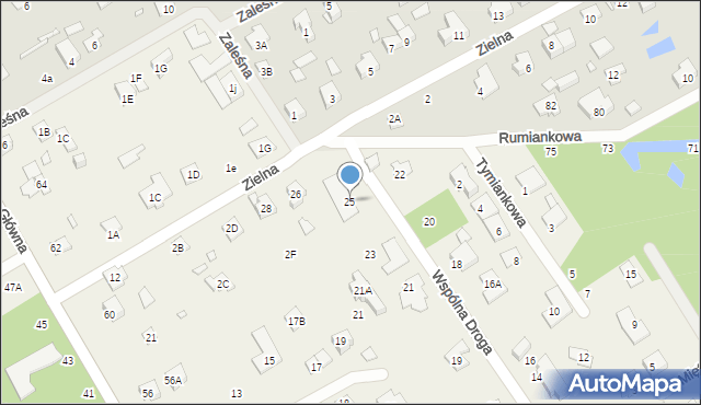 Kamionka, Wspólna Droga, 25, mapa Kamionka