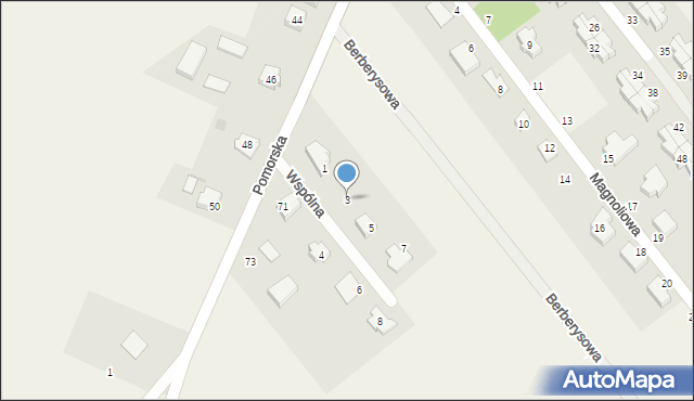 Kleszczewko, Wspólna, 3, mapa Kleszczewko