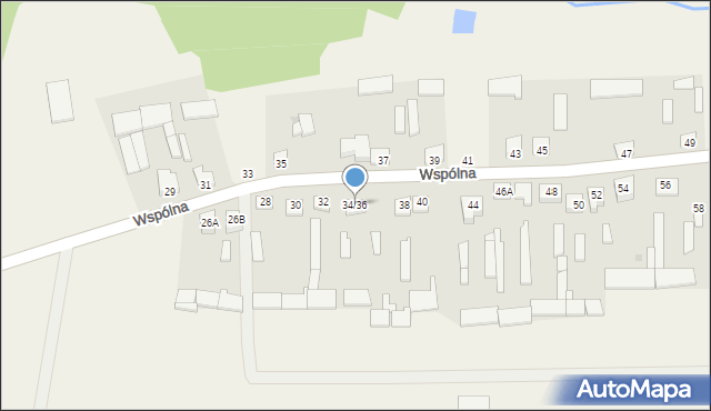 Kliczewo Duże, Wspólna, 34/36, mapa Kliczewo Duże