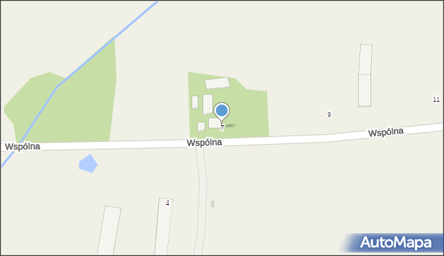 Kliczewo Duże, Wspólna, 7, mapa Kliczewo Duże