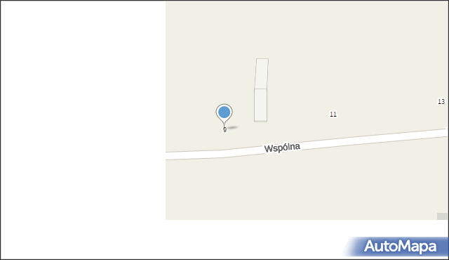 Kliczewo Duże, Wspólna, 9, mapa Kliczewo Duże