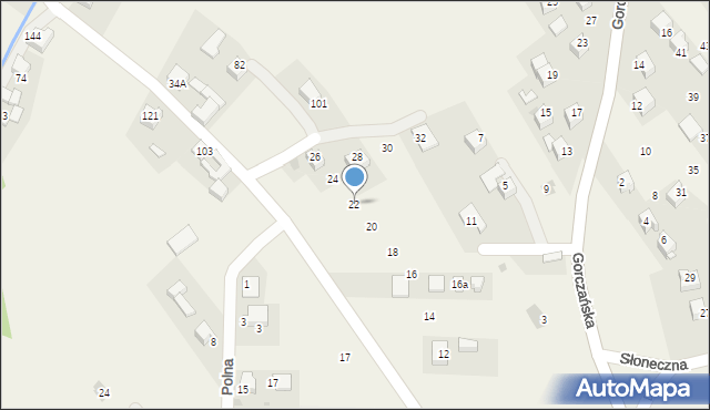 Kluszkowce, Wspólna, 22, mapa Kluszkowce