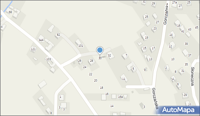 Kluszkowce, Wspólna, 30, mapa Kluszkowce