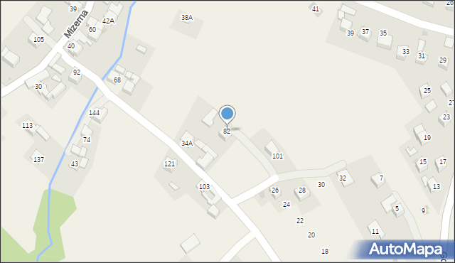 Kluszkowce, Wspólna, 82, mapa Kluszkowce