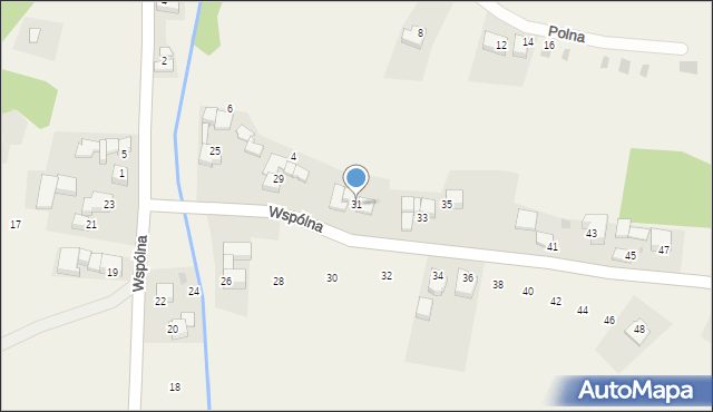 Knurów, Wspólna, 31, mapa Knurów