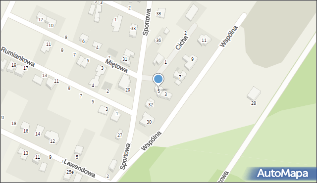 Kobierzyce, Wspólna, 5, mapa Kobierzyce