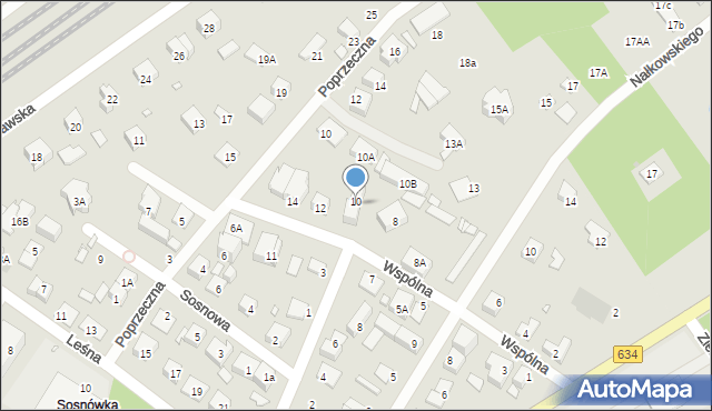 Kobyłka, Wspólna, 10A, mapa Kobyłka