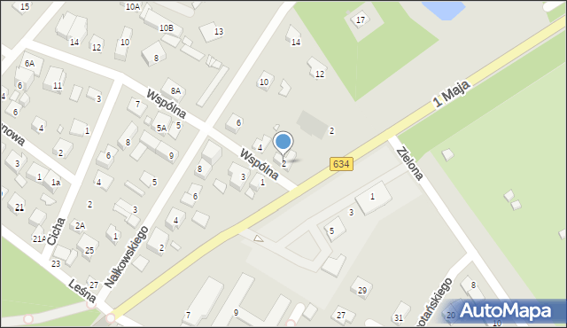 Kobyłka, Wspólna, 2, mapa Kobyłka