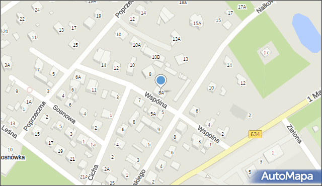 Kobyłka, Wspólna, 8A, mapa Kobyłka