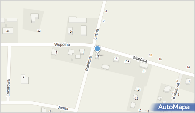 Kochanowo, Wspólna, 19, mapa Kochanowo