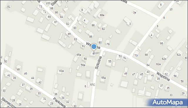 Kochcice, Wspólna, 57, mapa Kochcice
